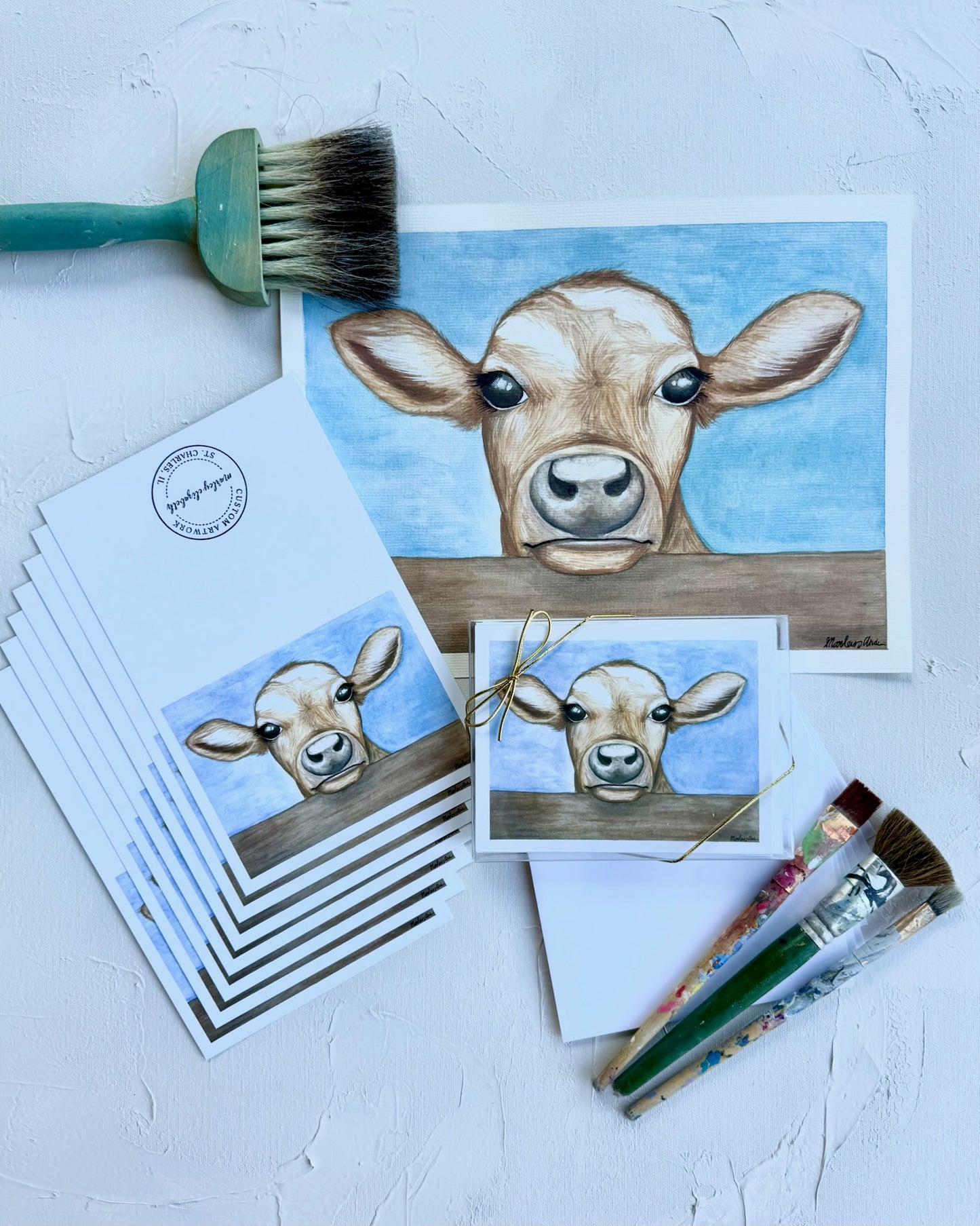 Cow Notecard Set