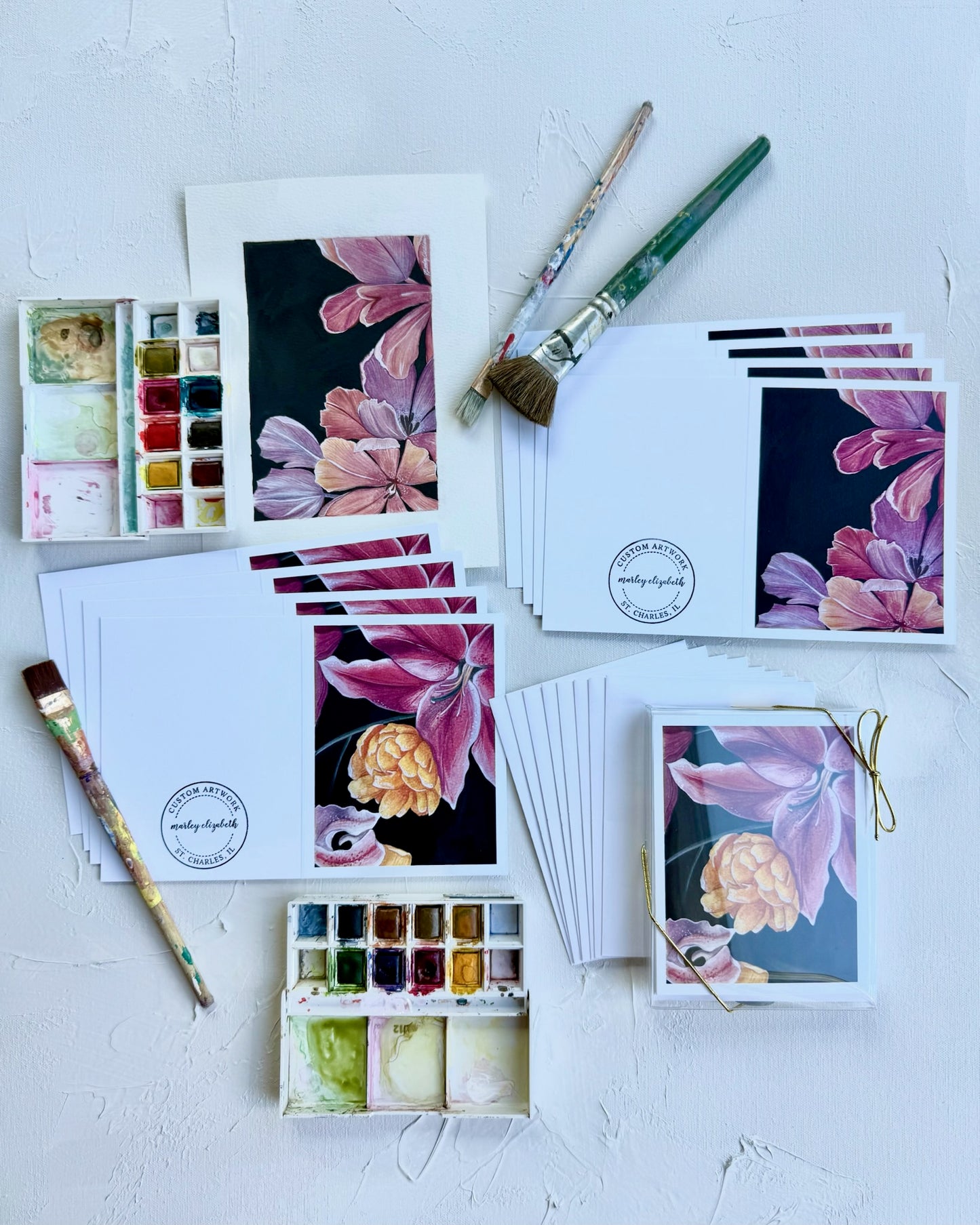 Moody Florals Notecard Set