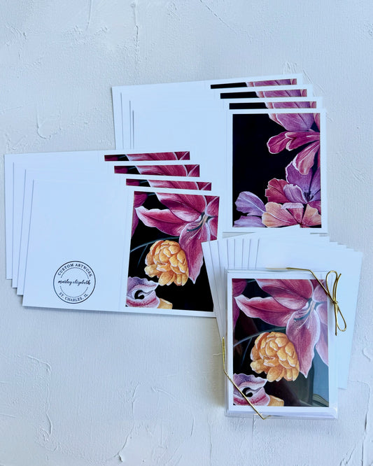 Moody Florals Notecard Set