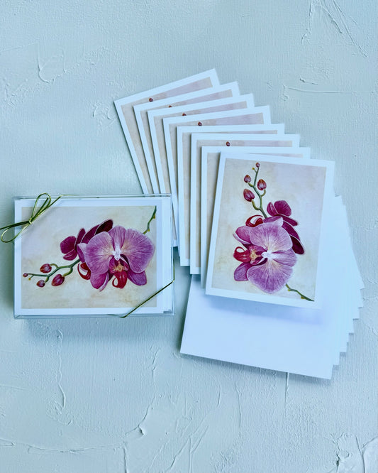 Orchid Notecard Set